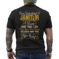 Janitor Never Underestimate A Janitor Men's T-shirt Back Print