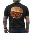 Sloppy Joe Sandwich Lunchlady Food Halloween Costume Men's T-shirt Back Print