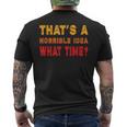 Funny Thats A Horrible Idea What Time Funny Sarcasm Quote Mens Back Print T-shirt