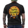 Three Gnomes With Pumpkin Happy Halloween Costume Men's T-shirt Back Print
