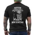 Never Underestimate An Archery Bow Hunting Man Men's T-shirt Back Print
