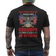 Veteran Grandpa Never Underestimate Men's T-shirt Back Print