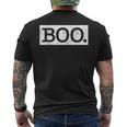 Vintage Boo For Lazy Halloween Party Costume Men's T-shirt Back Print