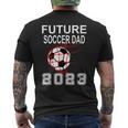 Future Soccer Dad 2023 Pregnancy Announcement Father To Be Men's Back Print T-shirt