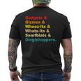Gadgets & Gizmos & Whooz-Its & Whats-Its Vintage Quote Mens Back Print T-shirt