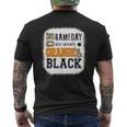 On Gameday Football We Wear Orange And Black Leopard Print Men's T-shirt Back Print