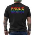 Gay Pride Lgbtqia Proud Brother Lgbt Parent Pride Brother Mens Back Print T-shirt