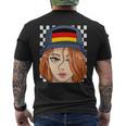 Germany Flag Bucket Hat German Girl European Pride Mens Back Print T-shirt