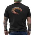 Giant Centipede Pet Lover Creepy Realistic Millipede Men's T-shirt Back Print