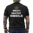 Gifts For Uncles Idea New Uncle Gift Worlds Greatest Mens Back Print T-shirt