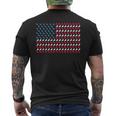 Goldfinch American Flag Passerine Us 4Th Of July Usa Men's T-shirt Back Print