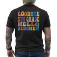 Goodbye 5Th Grade Hello Summer Last Day Of School Graduation Mens Back Print T-shirt