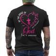 By The Grace God Im A Survivor Breast Cancer Survivor Men's T-shirt Back Print
