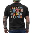 Groovy Its Me Hi Im The Slp Its Me Funny Speech Therapy Mens Back Print T-shirt