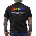 Guncle - Gift For Gay Uncle Lgbt Pride Mens Back Print T-shirt