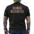 Half Leopard Human Resources Recruitment Specialist Hr Squad Mens Back Print T-shirt