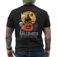 Halloween Horror Nights Retro Movie Poster Spooky Skeleton Halloween Horror Nights Men's T-shirt Back Print