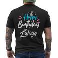 Happy Birthday Latoya Men's T-shirt Back Print