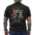 Happy Happy Halloween Vintage Cartoon Creepy Cute Pumpkin Pumpkin Funny Gifts Mens Back Print T-shirt