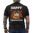 Happy Thanksgiving Funny Guinea Pig Turkey Autumn Guinea Pig Gifts For Pig Lovers Funny Gifts Mens Back Print T-shirt