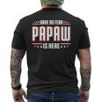 Have No Fear Papaw Is Here Mens Back Print T-shirt