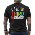 Hello Third Grade Team 3Rd Grade Back To School Teacher Kid Gifts For Teacher Funny Gifts Mens Back Print T-shirt