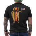 Hotdog Sunglasses American Flag Usa Funny 4Th Of July Fourth Mens Back Print T-shirt