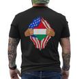 Hungarian Blood Inside Me | Hungary Flag Gift Mens Back Print T-shirt