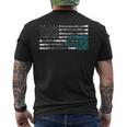 Husband Dad Protector Hero Funny Fathers Day Daddy Papa Pop Mens Back Print T-shirt