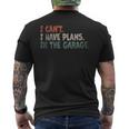 I Cant I Have Plans In The Garage Mechanic Car Enthusiast Mechanic Funny Gifts Funny Gifts Mens Back Print T-shirt