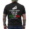 I Cant Keep Calm Im An Italian Dad Of Girls Mens Back Print T-shirt