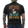 I Keep All My Dad Jokes In A Dadabase Vintage Father Dad Mens Back Print T-shirt