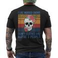 I Like Murder Shows Comfy Clothes And Maybe 3 People Vintage Mens Back Print T-shirt