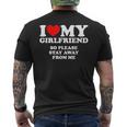 I Love My Girlfriend So Please Stay Away From Me Mens Back Print T-shirt