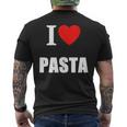 I Love Pasta Lovers Of Italian Cooking Cuisine Restaurants Mens Back Print T-shirt