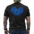 I Love The Eu | European Union Pride | Eu Flag Mens Back Print T-shirt