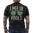 I Pee In Pools Sunglasses Funny Sarcastic Sayings Pool Lover Mens Back Print T-shirt
