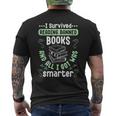 I Survived Reading Banned Books Book And All I Got Was Smart Reading Funny Designs Funny Gifts Mens Back Print T-shirt