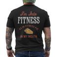 Ich Bin In Fitness Funny Apple Pie Lover Mens Back Print T-shirt