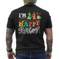 I'm 24 Years Old Happy Birthday To Me 24Th Birthday Colorful Men's T-shirt Back Print