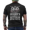 Im A Dad Grandpa Veteran Funny Grandpa Fathers Day Mens Back Print T-shirt