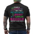 I'm Not A Superhero I'm A Metastatic Breast Cancer Warrior Men's T-shirt Back Print