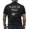 I'm With The Pickle Matching Couple Costume Halloween Men's T-shirt Back Print