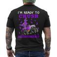 I'm Ready To Crush Alzheimer's Dinosaur Truck Boys Toddler Men's T-shirt Back Print