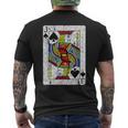 Jack Of Spades Playing Card Halloween Costume Vintage Halloween Funny Gifts Mens Back Print T-shirt