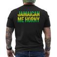 Jamaican Me Horny Caribbean Party Men's T-shirt Back Print