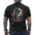 Japanese Temple Tokyo Asian Inspired Retro Japan Mens Back Print T-shirt