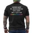 Job Description Behavior Technician Behavior Analyst Mens Back Print T-shirt