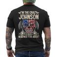 Johnson Name Gift Im The Crazy Johnson Mens Back Print T-shirt