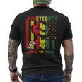 Junenth Celebrating Black Freedom 1865 African American Mens Back Print T-shirt